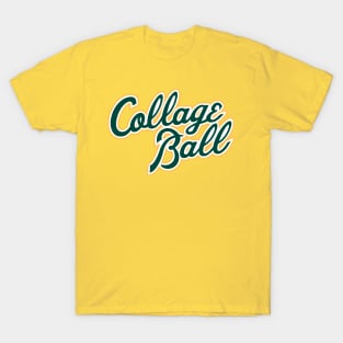 NEW Collage Ball Logo in Oakland A's colors T-Shirt